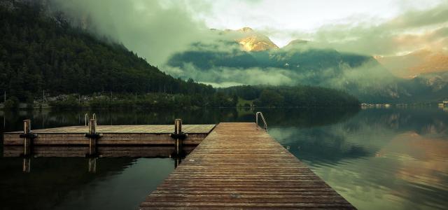 Pier on a lake 